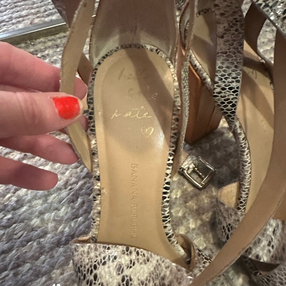 Banana Republic 7.5 Snake Wrap Heel - Picture 3 of 9